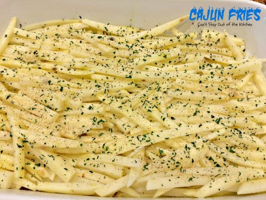 Cajun Fries | Can't Stay Out of the Kitchen | these amazing oven-baked #fries have amazing flavor from #cajun seasoning. #glutenfree #vegan