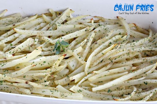 Cajun Fries | Can't Stay Out of the Kitchen | these amazing oven-baked #fries have amazing flavor from #cajun seasoning. #glutenfree #vegan