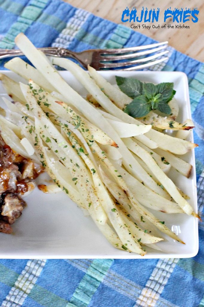 Cajun Fries | Can't Stay Out of the Kitchen | these amazing oven-baked #fries have amazing flavor from #cajun seasoning. #glutenfree #vegan