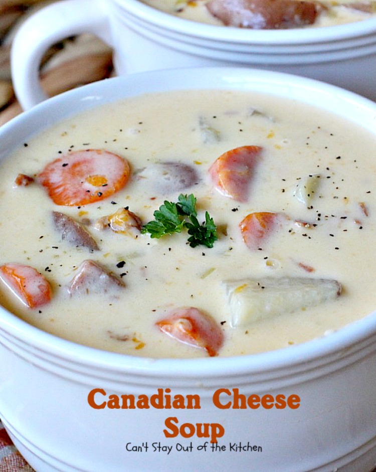 Canadian Cheese Soup | Can't Stay Out of the Kitchen | the BEST #ham and #cheese #soup you'll ever eat. One of my favorite comfort foods.
