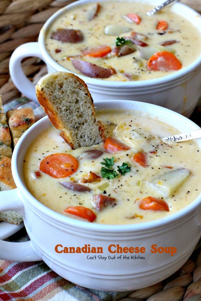 Canadian Cheese Soup | Can't Stay Out of the Kitchen | the BEST #ham and #cheese #soup you'll ever eat. One of my favorite comfort foods.