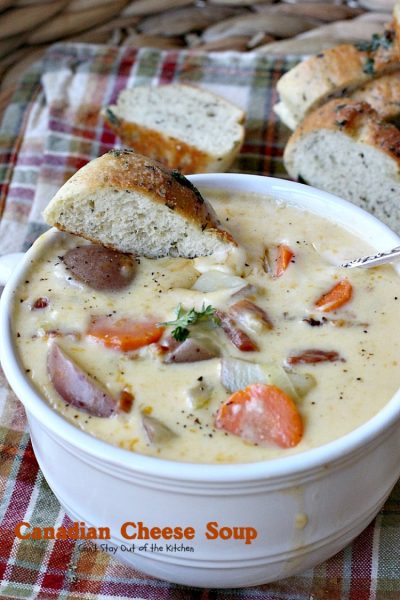 Canadian Cheese Soup | Can't Stay Out of the Kitchen | the BEST #ham and #cheese #soup you'll ever eat. One of my favorite comfort foods.