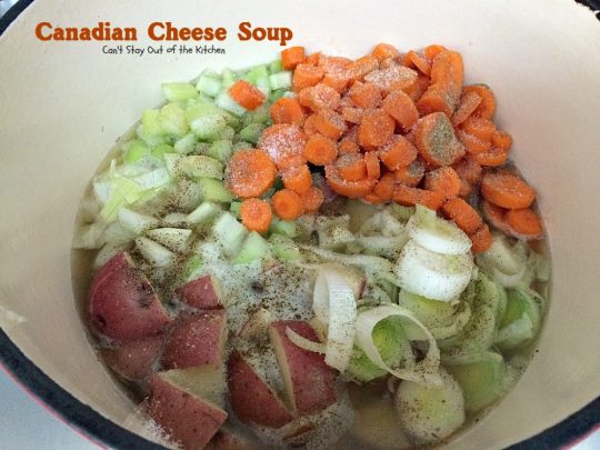Canadian Cheese Soup | Can't Stay Out of the Kitchen | the BEST #ham and #cheese #soup you'll ever eat. One of my favorite comfort foods.