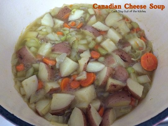 Canadian Cheese Soup | Can't Stay Out of the Kitchen | the BEST #ham and #cheese #soup you'll ever eat. One of my favorite comfort foods.