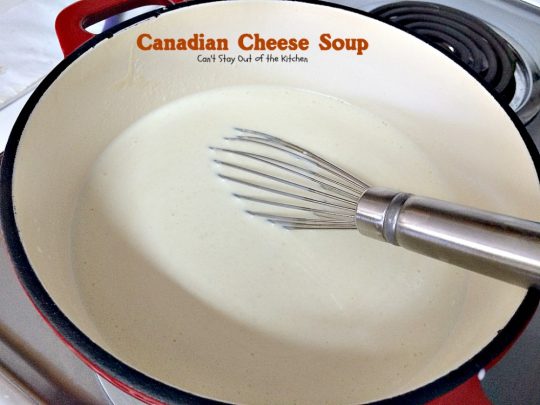 Canadian Cheese Soup | Can't Stay Out of the Kitchen | the BEST #ham and #cheese #soup you'll ever eat. One of my favorite comfort foods.