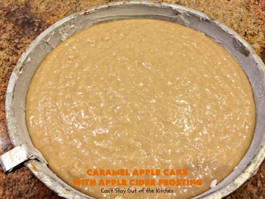 Caramel Apple Cake with Apple Cider Frosting | Can't Stay Out of the Kitchen | this heavenly #cake is rich, decadent & divine! It uses #caramel sauce in the cake & drizzled over the frosting. Absolutely mouthwatering! #dessert #apple