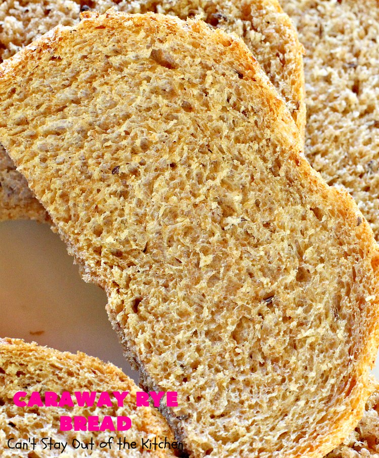 Caraway Rye Bread | Can't Stay Out of the Kitchen | this savory & delectable #bread is so easy since it's made in the #breadmaker. It's got a rustic old-world taste since it uses #RyeFlour & #CarawaySeeds. We enjoy eating it for #breakfast or as a dinner bread. #HomeBakedBread #CarawayRyeBread