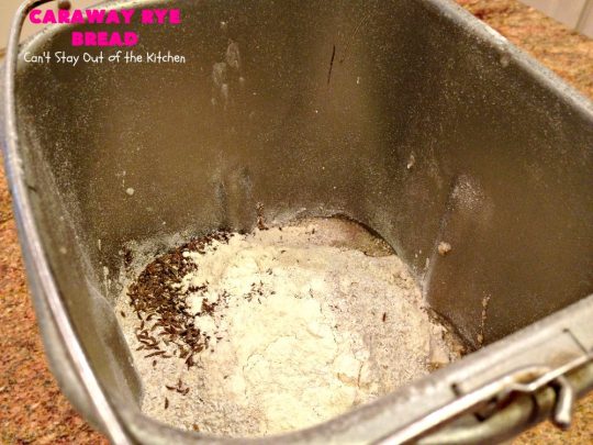 Caraway Rye Bread | Can't Stay Out of the Kitchen | this savory & delectable #bread is so easy since it's made in the #breadmaker. It's got a rustic old-world taste since it uses #RyeFlour & #CarawaySeeds. We enjoy eating it for #breakfast or as a dinner bread. #HomeBakedBread #CarawayRyeBread