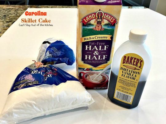 Carolina Skillet Cake | Can't Stay Out of the Kitchen | this fabulous #coffeecake is baked in a cast-iron skillet & is a terrific idea for a #holiday #breakfast. We love this #cake.