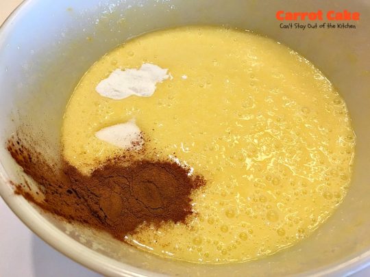 Carrot Cake | Can't Stay Out of the Kitchen | the most awesome Carrot Cake ever! This #cake is so rich you will be drooling over each bite. #dessert #creamcheese frosting.