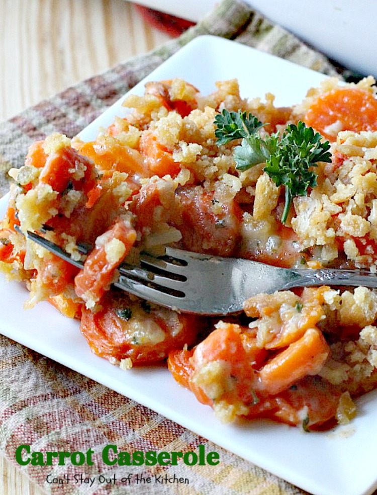 Carrot Casserole | Can't Stay Out of the Kitchen