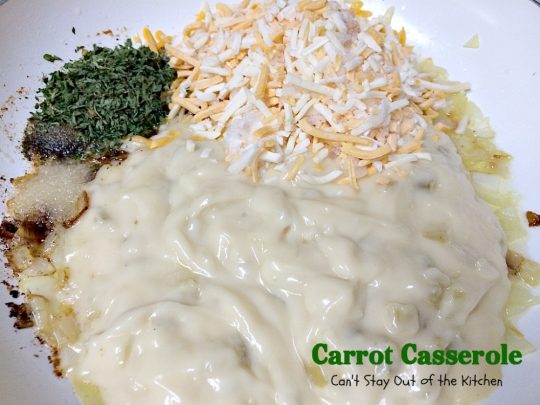 Carrot Casserole | Can't Stay Out of the Kitchen | this scrumptious #casserole makes a great #holiday side dish. You can make it in the #crockpot, too. #carrots 