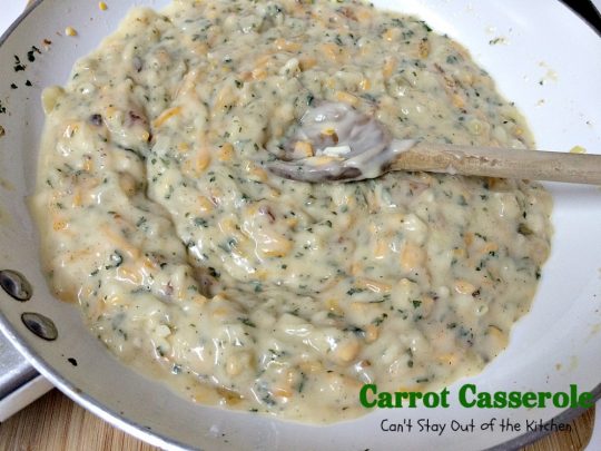 Carrot Casserole | Can't Stay Out of the Kitchen | this scrumptious #casserole makes a great #holiday side dish. You can make it in the #crockpot, too. #carrots 
