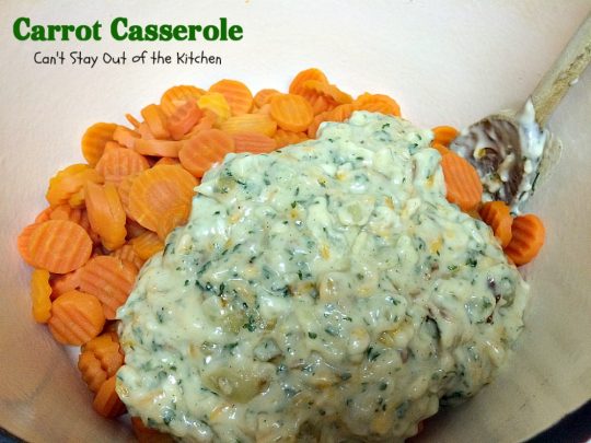 Carrot Casserole | Can't Stay Out of the Kitchen | this scrumptious #casserole makes a great #holiday side dish. You can make it in the #crockpot, too. #carrots 