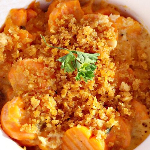 Carrots Au Gratin | Can't Stay Out of the Kitchen | one of our favorite #holiday #casseroles. Perfect for #FathersDay. #carrots