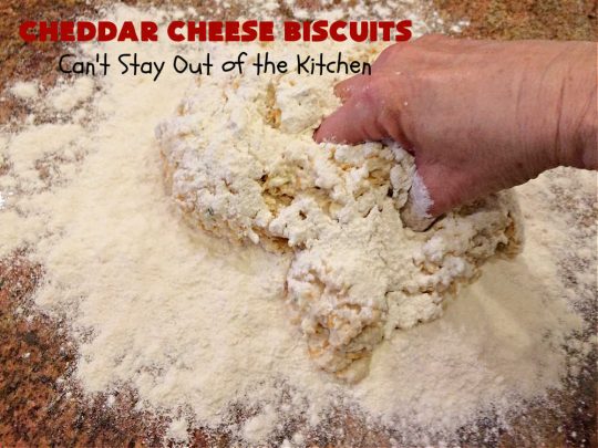 Cheddar Cheese Biscuits | Can't Stay Out of the Kitchen | these fluffy & delicious #biscuits include #chives & #CheddarCheese to bump up the flavor from regular biscuits. They're wonderful for #breakfast, lunch or dinner! They pair perfectly with soup or chili, but are also good with preserves spread over top for morning menus. #Thanksgiving #Christmas #HomemadeBiscuits #CheddarCheeseBiscuits