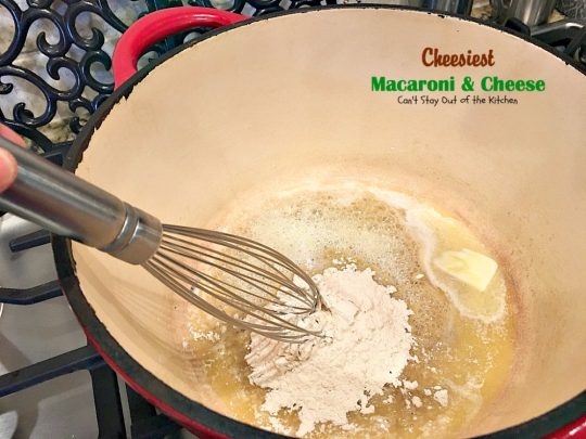Cheesiest Macaroni and Cheese | Can't Stay Out of the Kitchen | heavenly comfort food that uses 3 #cheeses & topped with #panko bread crumbs. #Macaroni&Cheese #pasta #MeatlessMonday