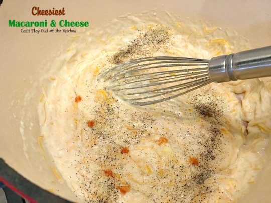 Cheesiest Macaroni and Cheese | Can't Stay Out of the Kitchen | heavenly comfort food that uses 3 #cheeses & topped with #panko bread crumbs. #Macaroni&Cheese #pasta #MeatlessMonday