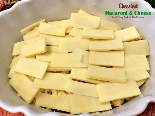 Cheesiest Macaroni and Cheese | Can't Stay Out of the Kitchen | heavenly comfort food that uses 3 #cheeses & topped with #panko bread crumbs. #Macaroni&Cheese #pasta #MeatlessMonday