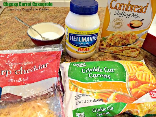 Cheesy Carrot Casserole | Can't Stay Out of the Kitchen | fantastic 5-ingredient recipe that's perfect for #holidays like #MothersDay or #Easter. Quick & easy. #carrots