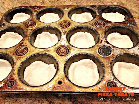 Cheesy Pizza Treats | Can't Stay Out of the Kitchen | spectacular 4-ingredient #appetizer that's terrific for #tailgating, #NewYearsEve or #SuperBowl parties. Kids & adults alike love miniature #pizza. #pepperoni #mozzarella