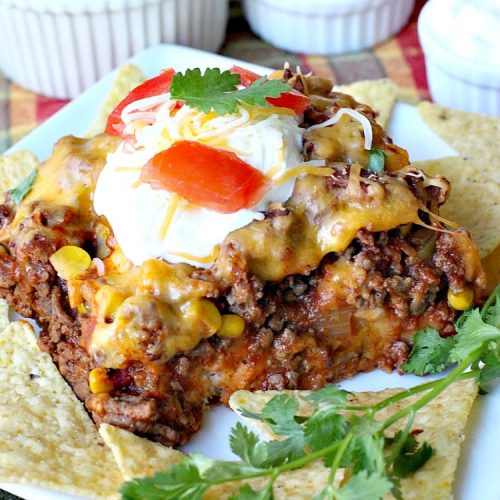 Cheesy Taco Bake | Can't Stay Out of the Kitchen