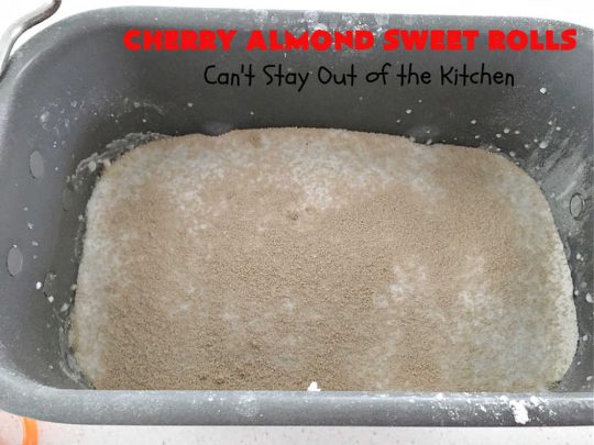 Cherry Almond Sweet Rolls | Can't Stay Out of the Kitchen | these fantastic #SweetRolls are kneaded in the #breadmaker, making them so, so easy to whip up for your family & friends. #Cherries & #almonds make these mouthwatering sweet rolls absolutely drool-worthy! Perfect for #ValentinesDay, #holidays or anytime you're serving #breakfast or #brunch. #CinnamonRolls #ValentinesDayBreakfast #NoKneadRecipe! #NoKneadSweetRolls #CherryAlmondSweetRollsCherry Almond Sweet Rolls | Can't Stay Out of the Kitchen | these fantastic #SweetRolls are kneaded in the #breadmaker, making them so, so easy to whip up for your family & friends. #Cherries & #almonds make these mouthwatering sweet rolls absolutely drool-worthy! Perfect for #ValentinesDay, #holidays or anytime you're serving #breakfast or #brunch. #CinnamonRolls #ValentinesDayBreakfast #NoKneadRecipe! #NoKneadSweetRolls #CherryAlmondSweetRolls