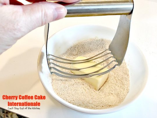 Cherry Coffee Cake Internationale | Can't Stay Out of the Kitchen | this is one of our favorite #coffeecakes. Great #breakfast treat for #MemorialDay, #Father'sDay or any other #holiday. #cherries