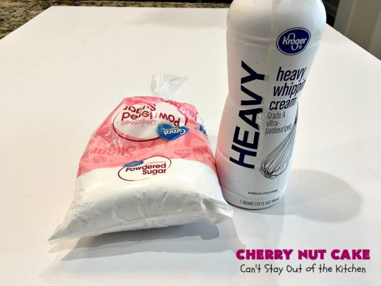 Cherry Nut Cake | Can't Stay Out of the Kitchen | this vintage #recipe uses #FreshCherries, #CherryChipCakeMix, #Pecans & #coconut. It's absolutely mouthwatering & will surely cure any sweet tooth craving you have. Great #summer #dessert when #cherries are in season. #CherryNutCake #CherryCake #CherryDessert #Holiday #cake #HolidayDessert #Fourth of July Dessert #FavoriteCherryCake