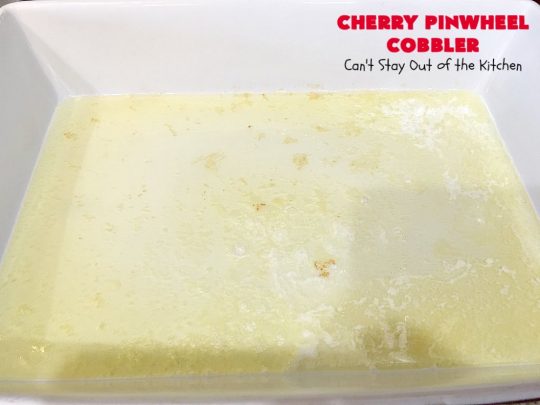 Cherry Pinwheel Cobbler | Can't Stay Out of the Kitchen | this awesome #dessert rolls up #almond flavored #cherries in #PieCrust. A syrup is poured over top before baking. Terrific #CherryDessert while #FreshCherries are in season. #cobbler #CherryCobbler #CherryPinwheelCobbler #Summer #SummerDessert #NorthwestCherryGrowers #NWCherries #Canbassador