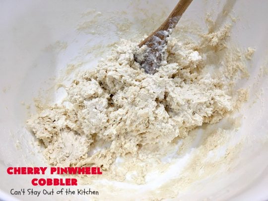 Cherry Pinwheel Cobbler | Can't Stay Out of the Kitchen | this awesome #dessert rolls up #almond flavored #cherries in #PieCrust. A syrup is poured over top before baking. Terrific #CherryDessert while #FreshCherries are in season. #cobbler #CherryCobbler #CherryPinwheelCobbler #Summer #SummerDessert #NorthwestCherryGrowers #NWCherries #Canbassador