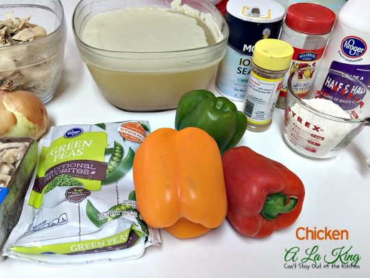 Chicken A La King | Can't Stay Out of the Kitchen | this mouthwatering #chicken entree is comfort food at its finest. Serve over rolls for a quick and easy supper.