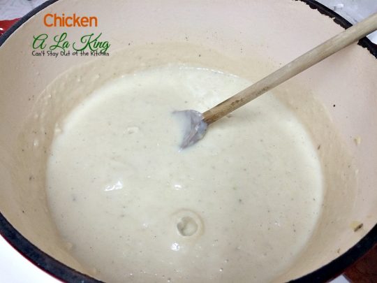 Chicken A La King | Can't Stay Out of the Kitchen | this mouthwatering #chicken entree is comfort food at its finest. Serve over rolls for a quick and easy supper.