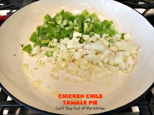 Chicken Chile Tamale Pie | Can't Stay Out of the Kitchen | this amazing #tamale pie tastes absolutely fantastic. It's perfect for #tailgating parties & potlucks. #chicken #avocados #corn #olives #cheese #glutenfree