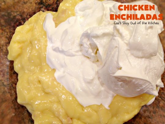 Chicken Enchiladas | Can't Stay Out of the Kitchen | these tasty #chicken #enchiladas are so quick & easy to make. They're the perfect #TexMex entree for family or company dinners or #CincoDeMayo celebrations.