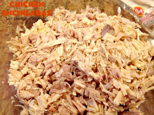 Chicken Enchiladas | Can't Stay Out of the Kitchen | these tasty #chicken #enchiladas are so quick & easy to make. They're the perfect #TexMex entree for family or company dinners or #CincoDeMayo celebrations.