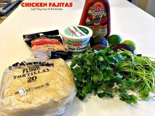 Chicken Fajitas | Can't Stay Out of the Kitchen | Out of this world #chicken #fajitas recipe. Serve with #guacamole #avocados #salsa #rice #beans & other #TexMex fixin's!