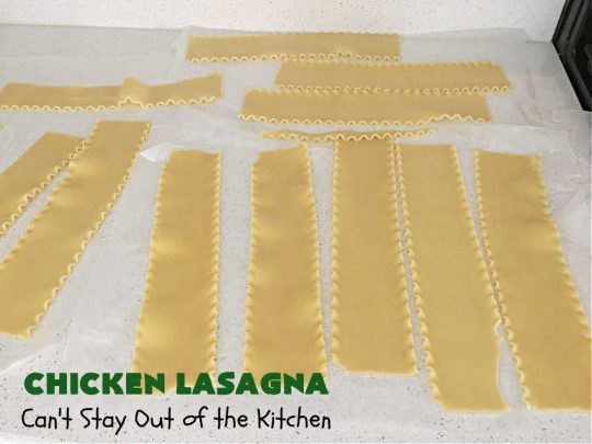 Chicken Lasagna | Can't Stay Out of the Kitchen | this extra cheesy #lasagna #recipe includes #chicken & a mixed #vegetable blend of #broccoli, #cauliflower & #carrots. The #cheese sauce includes #CreamOfChickenSoup! It's delightful for company dinners as everyone is sure to want seconds. #casserole #noodles #pasta #ChickenLasagna