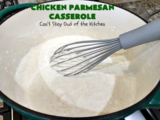 Chicken Parmesan Casserole | Can't Stay Out of the Kitchen | this delectable 6 ingredient #recipe is so creamy since it's made with #CreamCheese & #ParmesanCheese. It's the perfect #casserole for #MothersDay or #FathersDay. #chicken #broccoli #ChickenParmesanCasserole #GlutenFree