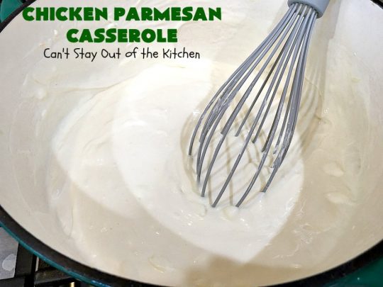 Chicken Parmesan Casserole | Can't Stay Out of the Kitchen | this delectable 6 ingredient #recipe is so creamy since it's made with #CreamCheese & #ParmesanCheese. It's the perfect #casserole for #MothersDay or #FathersDay. #chicken #broccoli #ChickenParmesanCasserole #GlutenFree