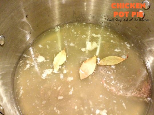 Chicken Pot Pie | Can't Stay Out of the Kitchen | this fabulous #chickenpotpie comes from #TheDovesNest tearoom in Waxahachie, Texas. This is comfort food at its best! It's also terrific for family or company meals. #chicken #potpie #potatoes #carrots #peas