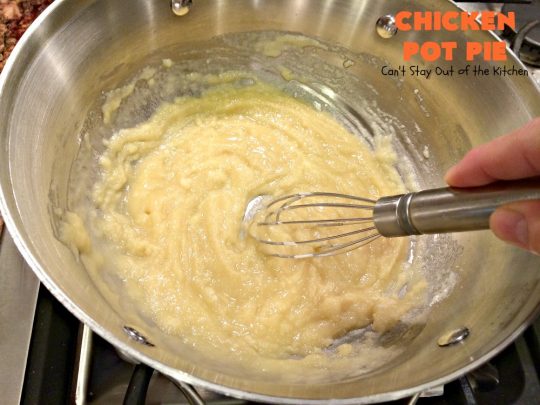 Chicken Pot Pie | Can't Stay Out of the Kitchen | this fabulous #chickenpotpie comes from #TheDovesNest tearoom in Waxahachie, Texas. This is comfort food at its best! It's also terrific for family or company meals. #chicken #potpie #potatoes #carrots #peas