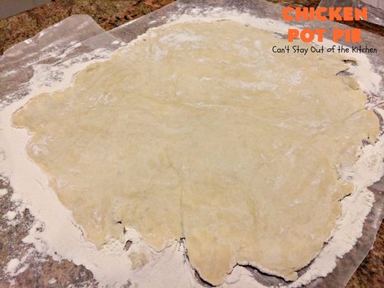 Chicken Pot Pie | Can't Stay Out of the Kitchen | this fabulous #chickenpotpie comes from #TheDovesNest tearoom in Waxahachie, Texas. This is comfort food at its best! It's also terrific for family or company meals. #chicken #potpie #potatoes #carrots #peas