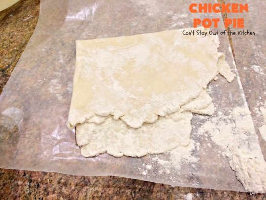 Chicken Pot Pie | Can't Stay Out of the Kitchen | this fabulous #chickenpotpie comes from #TheDovesNest tearoom in Waxahachie, Texas. This is comfort food at its best! It's also terrific for family or company meals. #chicken #potpie #potatoes #carrots #peas