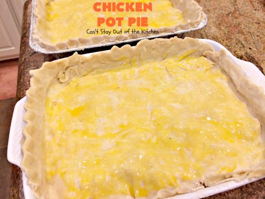 Chicken Pot Pie | Can't Stay Out of the Kitchen | this fabulous #chickenpotpie comes from #TheDovesNest tearoom in Waxahachie, Texas. This is comfort food at its best! It's also terrific for family or company meals. #chicken #potpie #potatoes #carrots #peas