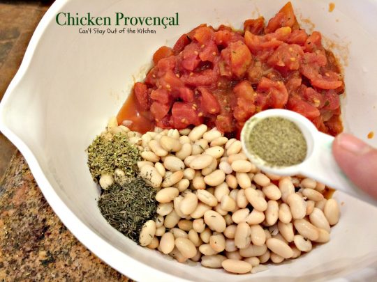 Chicken Provençal | Can't Stay Out of the Kitchen | We love this easy and delicious French-style #chicken #casserole. #glutenfree #tomatoes