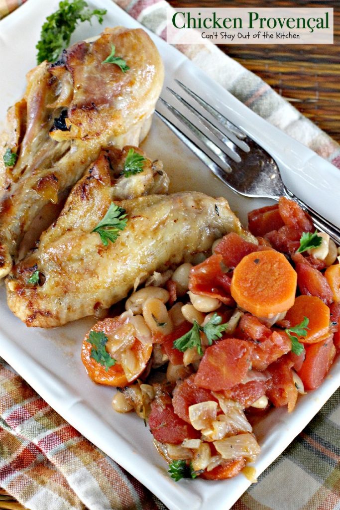Chicken Provençal | Can't Stay Out of the Kitchen | We love this easy and delicious French-style #chicken #casserole. #glutenfree #tomatoes