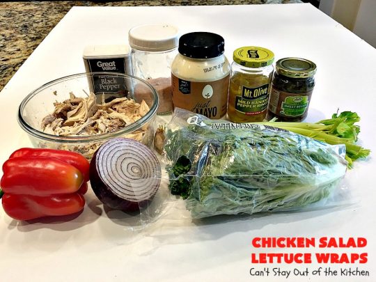 Chicken Salad Lettuce Wraps | Can't Stay Out of the Kitchen | this is my favorite way to eat #chickensalad. Much lower calorie & the flavors are amazing. Terrific for #lunch. #chicken #wraps #glutenfree 
