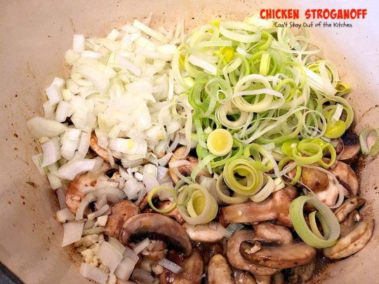 Chicken Stroganoff | Can't Stay Out of the Kitchen | this easy & delicious one-pot meal can be ready in about 30 minutes! Perfect comfort food for #MothersDay! #chicken #noodles