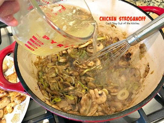 Chicken Stroganoff | Can't Stay Out of the Kitchen | this easy & delicious one-pot meal can be ready in about 30 minutes! Perfect comfort food for #MothersDay! #chicken #noodles